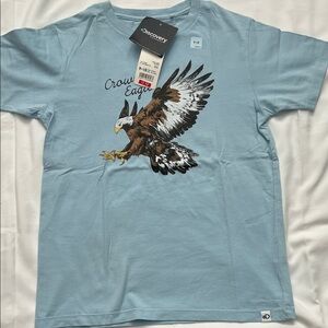 Uniqlo Sky Blue Crowned Eagle Kids T-Shirt